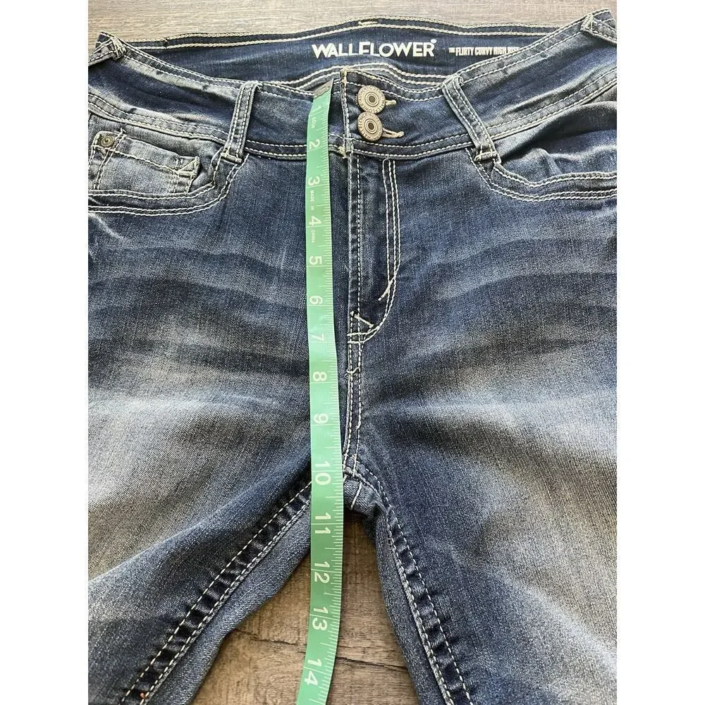 Wallflower Bootcut Jeans Juniors Denim Flirty Curvy High Rise Flare Western Y2K